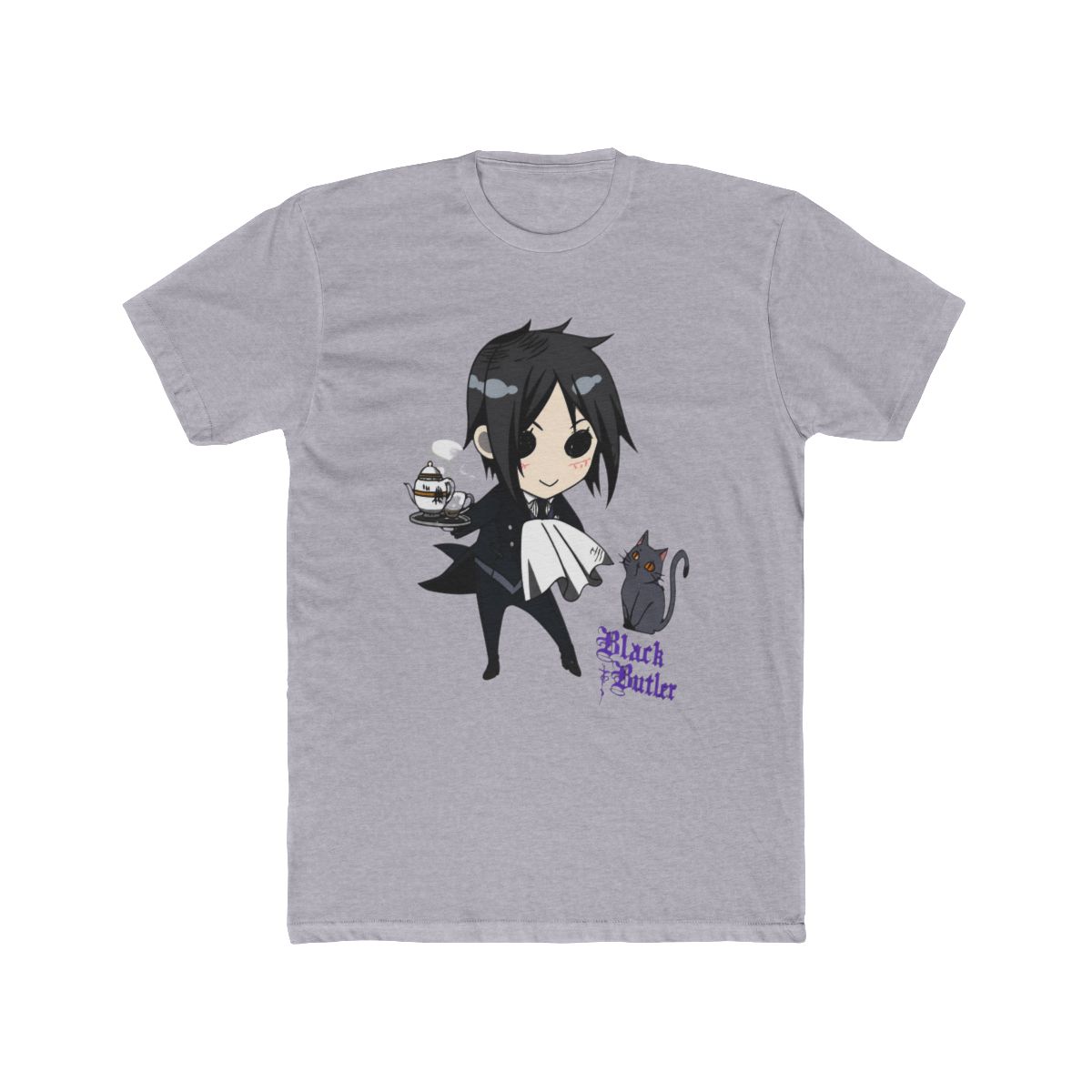 Black Butler Chibi Sebastian Girls T Shirt - alternate angle 4, merchandise