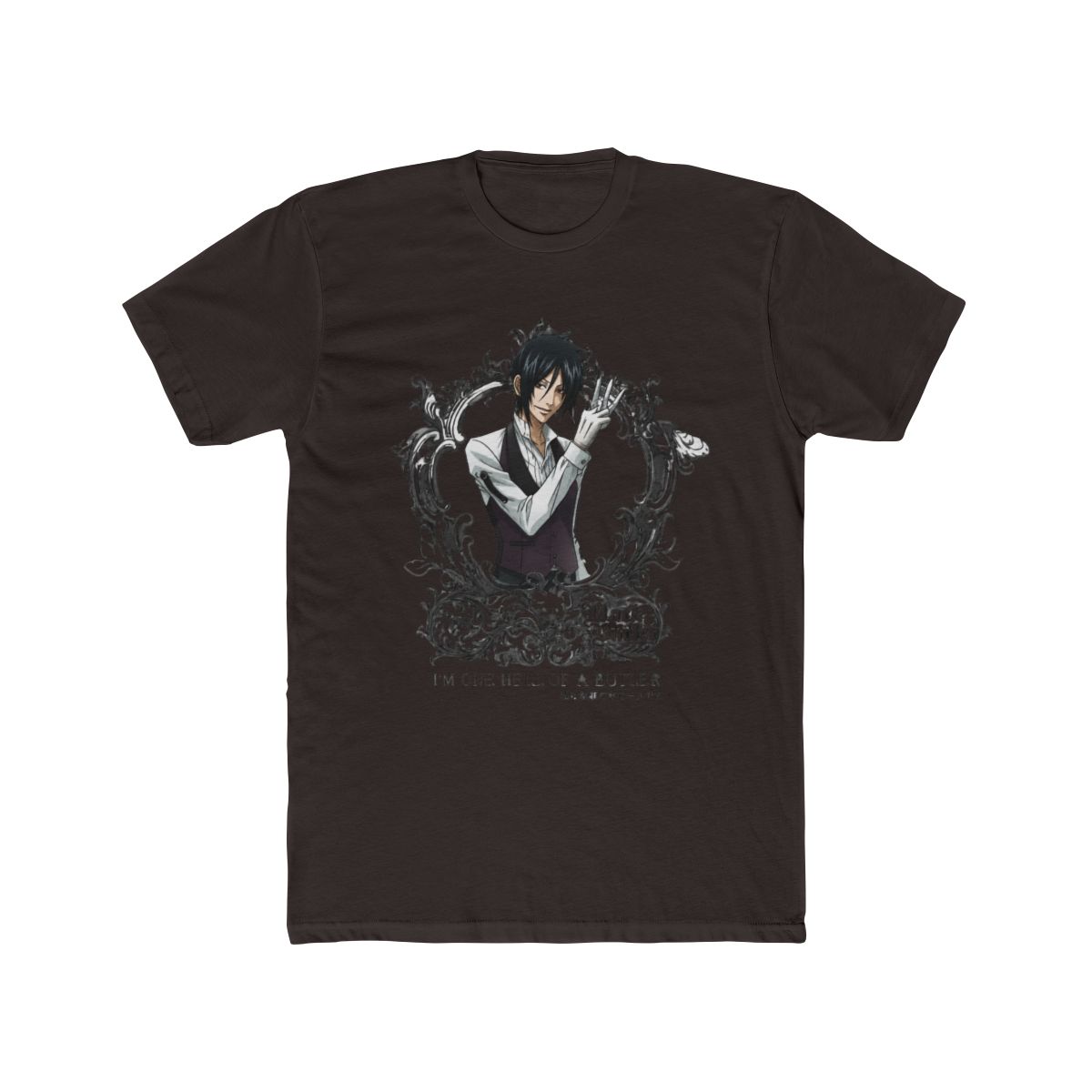 Black Butler Kuroshitsuji Sebastian T Shirt Anime Licensed NEW - alternate angle 2, merchandise