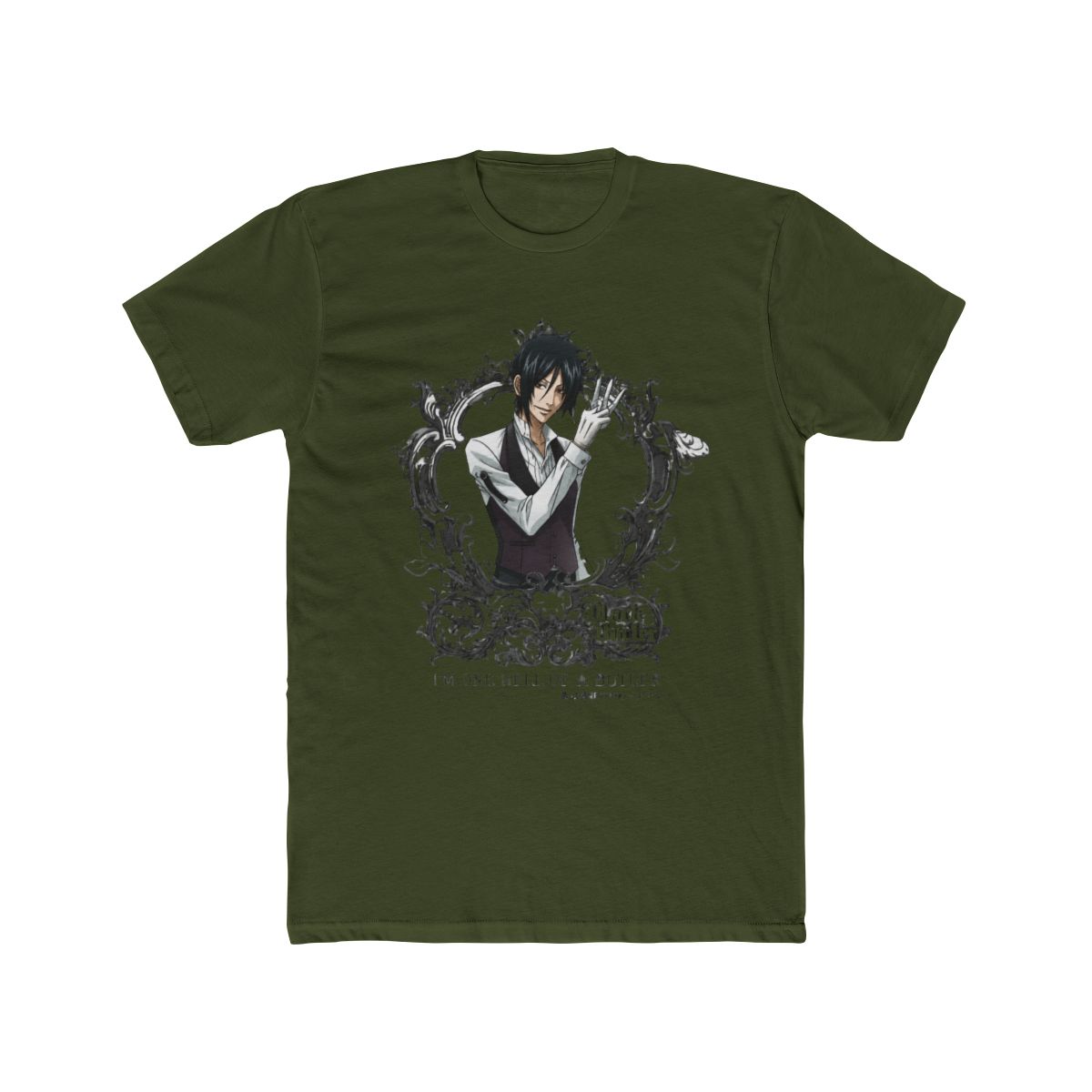 Black Butler Kuroshitsuji Sebastian T Shirt Anime Licensed NEW - alternate angle 4, merchandise