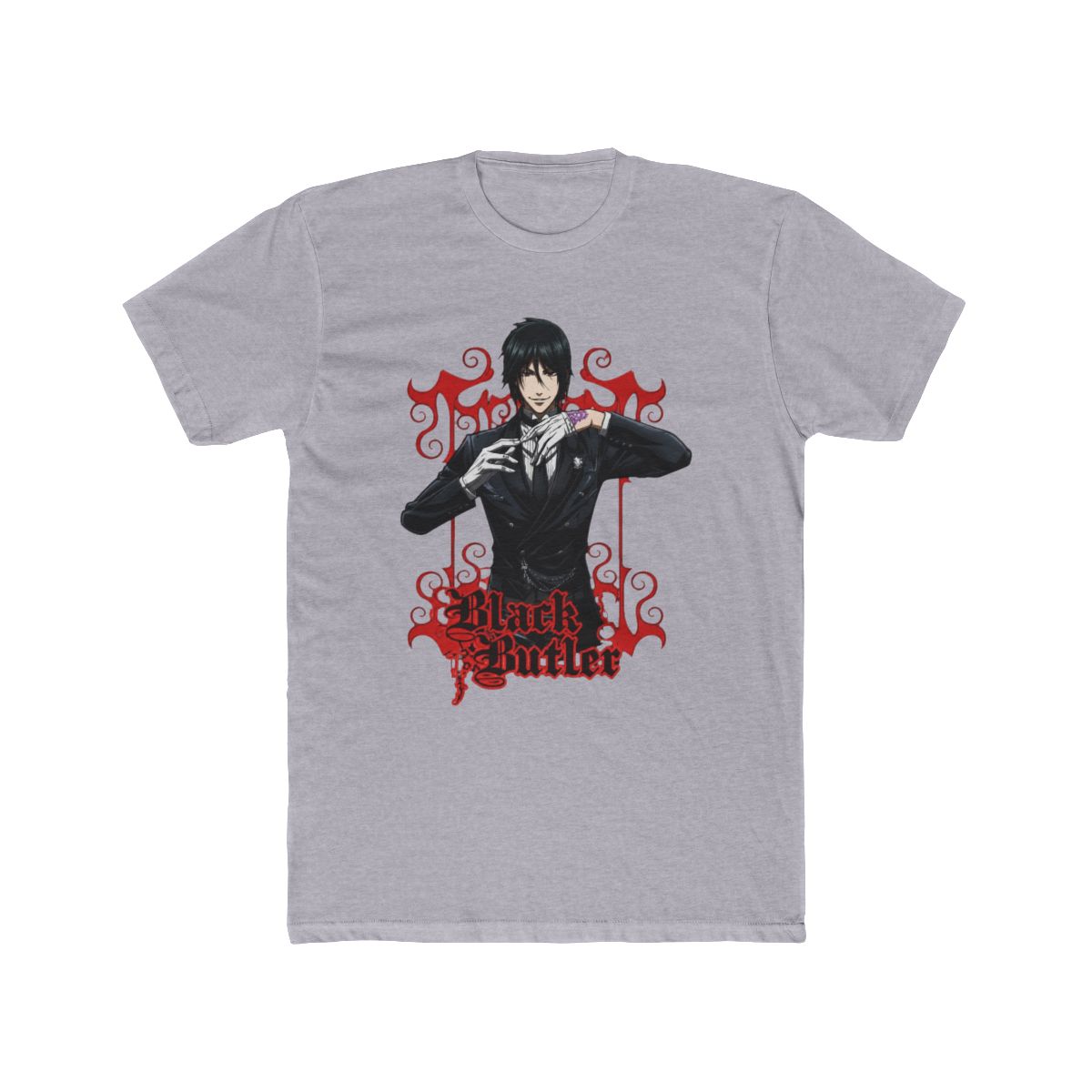 Black Butler Sebastian Michaelis Anime Black T Shirt Tee Shirt-Small - alternate angle 3, merchandise