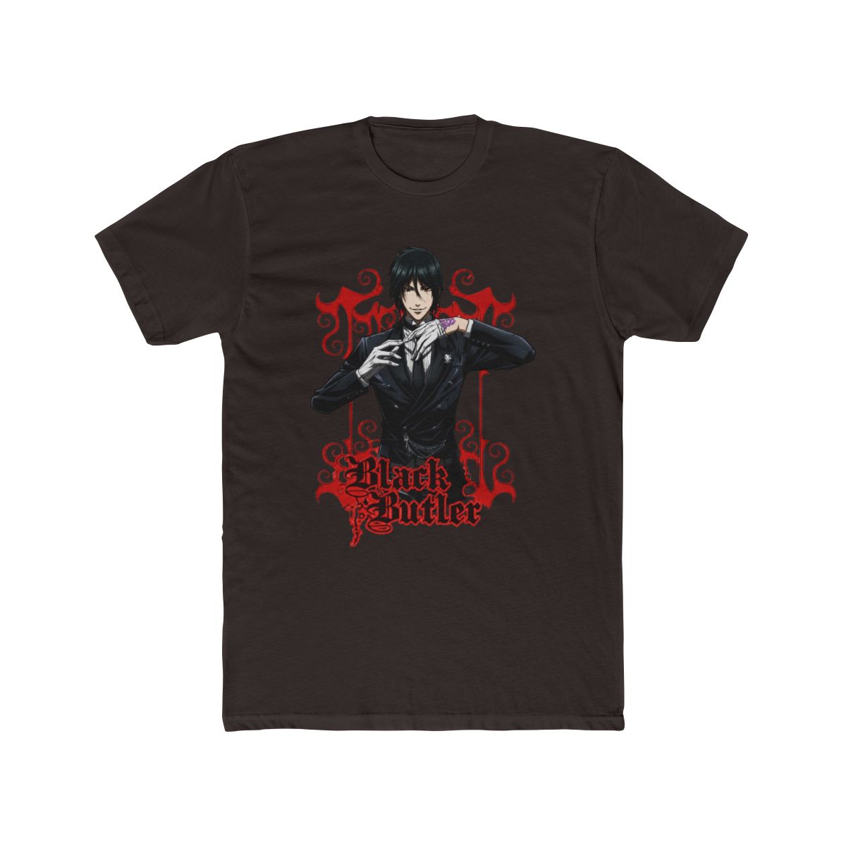 Black Butler Sebastian Michaelis Anime Black T Shirt Tee Shirt-Small - alternate angle 2, merchandise