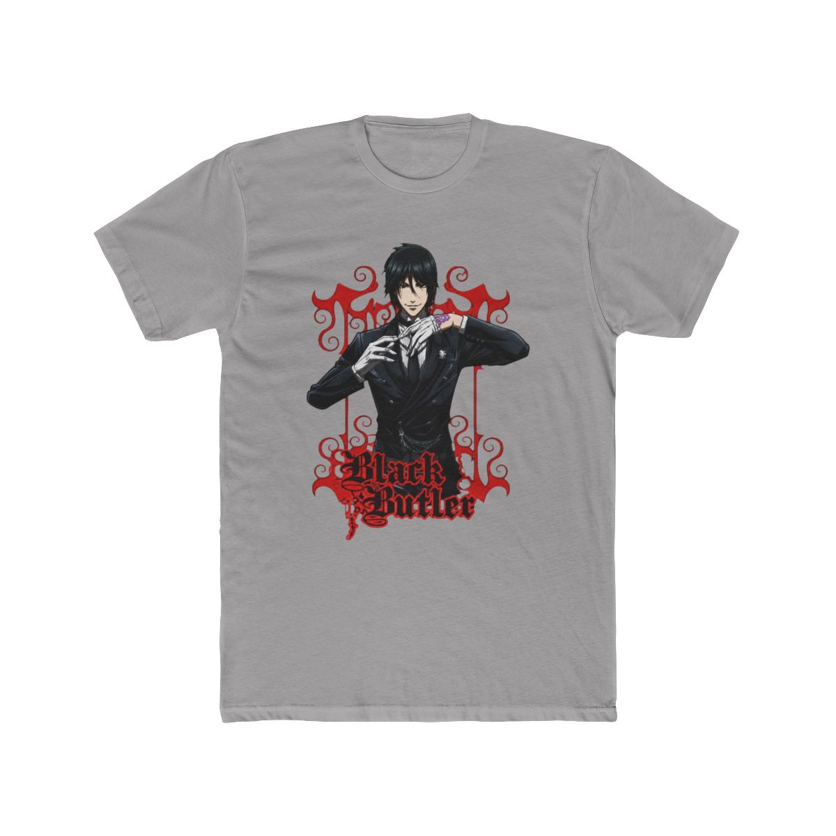 Black Butler Sebastian Michaelis Anime Black T Shirt Tee Shirt-Small - Official T-Shirts merchandise