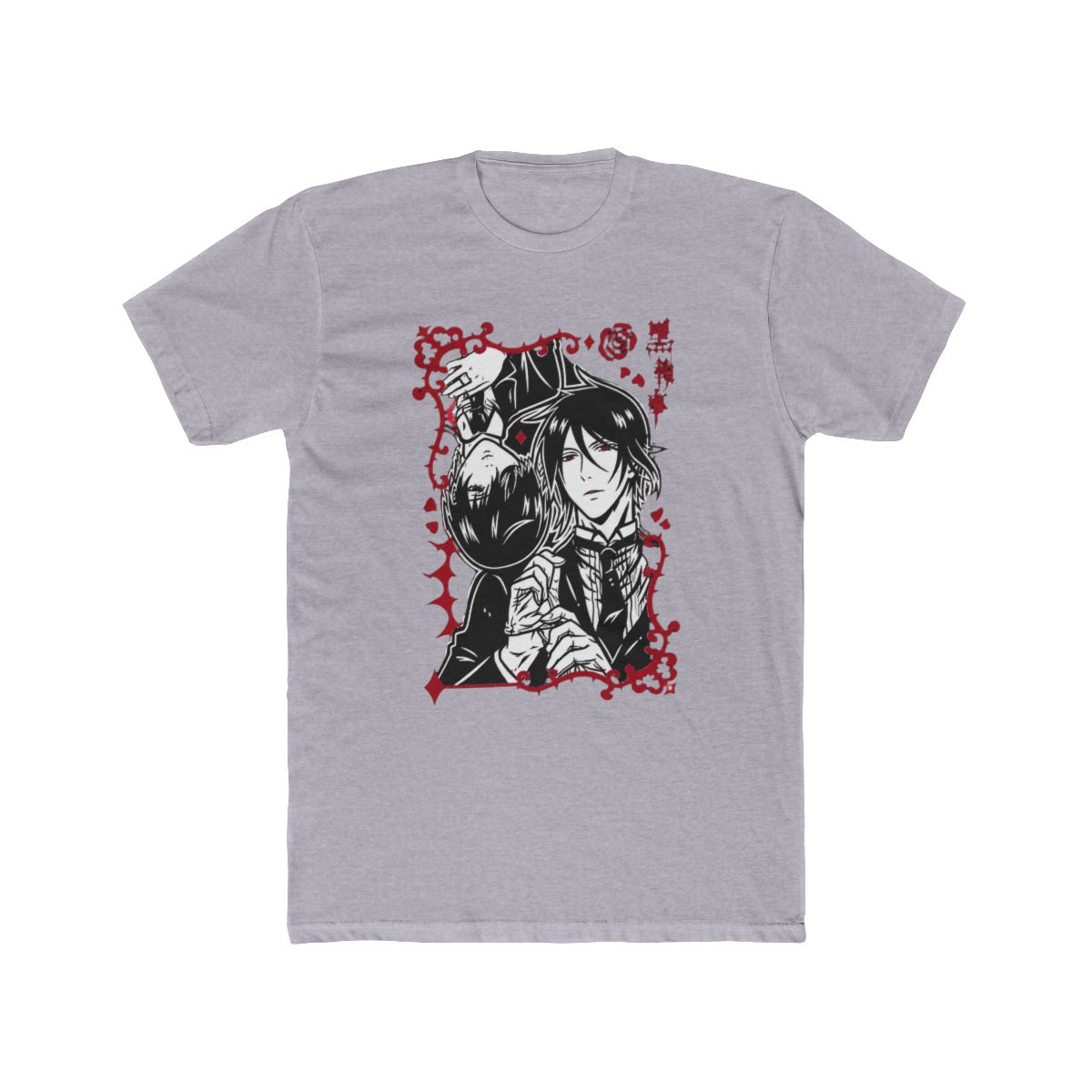 Traditional Butler Merch Black Butler T Shirt: Vintage Anime, Sebastian Ciel - alternate angle 5, merchandise