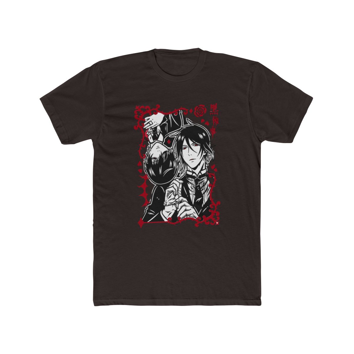 Traditional Butler Merch Black Butler T Shirt: Vintage Anime, Sebastian Ciel - alternate angle 3, merchandise